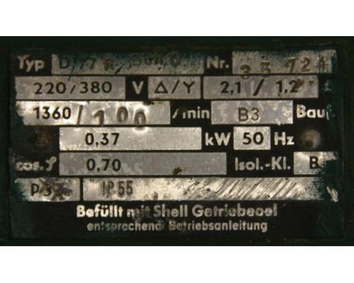 Getriebemotor 0,37 kW 100 U/min von BAUER – D77R - Bild 4