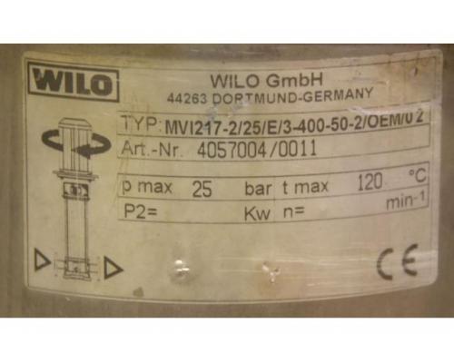 Kreiselpumpe von WILO – MVI 217-2/25/E/3-400 - Bild 4