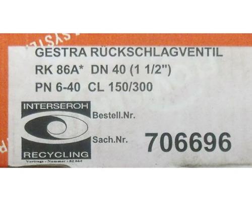 Rückschlagventil DN40 von Gestra – PN40 - Bild 5