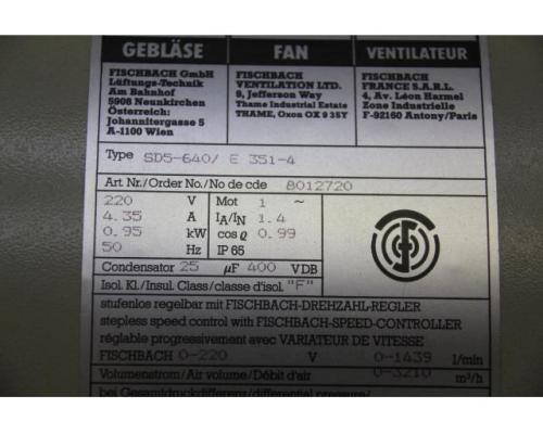 Radialventilator von Fischbach – SD5-640/E351-4 - Bild 6