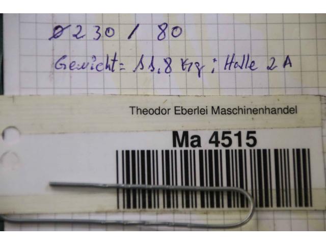 Keilriemenscheibe 4-rillig von Guss – SPB 224-4 (17 mm) - 8