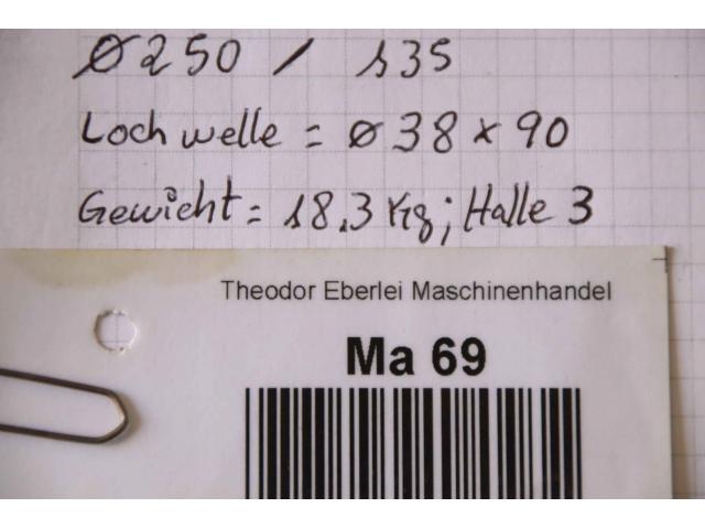 Keilriemenscheibe 5-rillig von Guss – SPB 250-5 (17 mm) - 9