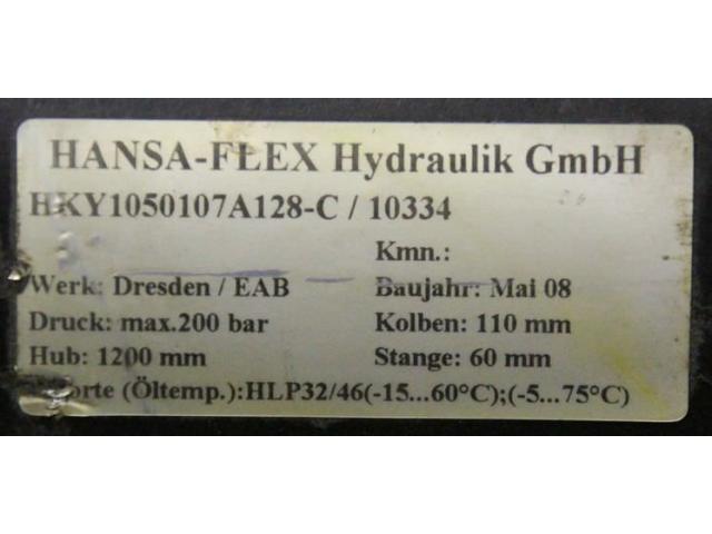 Hydraulikzylinder Hub 1200 mm von Hansa Flex – HKY1050107A128-C - 4