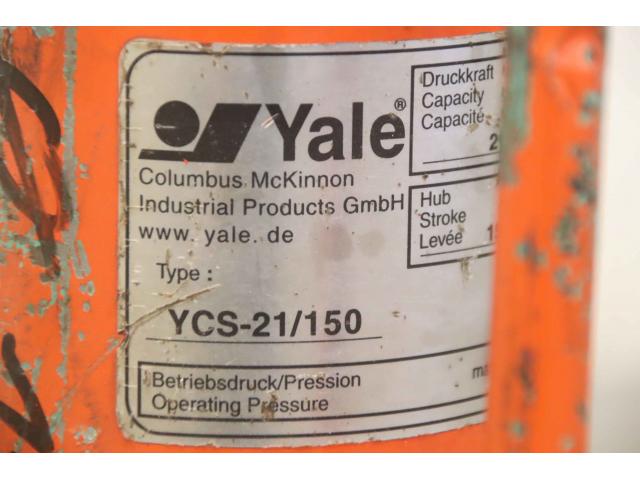 Kurzhub-Schwerlastzylinder 21,8 t von Yale – YCS-21/150 Hub 150 mm 700 bar - 5
