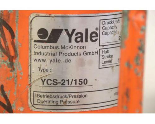 Kurzhub-Schwerlastzylinder 21,8 t von Yale – YCS-21/150 Hub 150 mm 700 bar - Bild 5