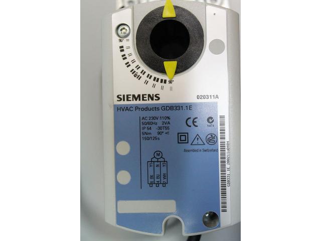 Drehantrieb für Luftklappen von Siemens – GDB331.1E - 10