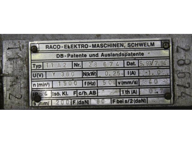Elektrohubzylinder von RACO – T1 A2 - 4