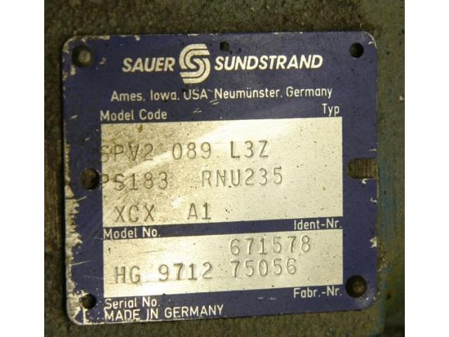 Hydraulikpumpe von Sauer Sundstrand – SPV2 089 L3Z - 3