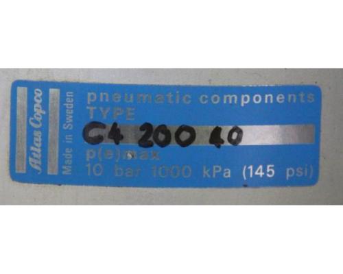 Pneumatikzylinder von Atlas Copco – C4-200-40 Hub 240 mm - Bild 7