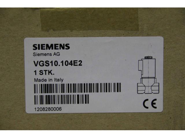 Gas Magnetventil von Siemens – VGS10.104E2 - 7