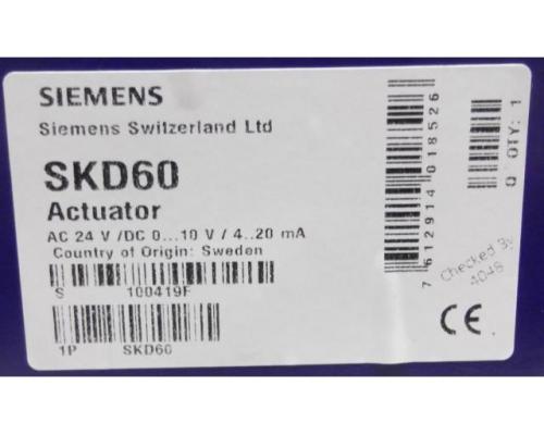 Stellantrieb für Ventile, elektrohydraulisch von Siemens – SKD60 - Bild 4