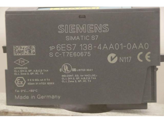Elektronikmodul ET 200S von Siemens – 6ES7 138-4AAO1-OAAO - 4