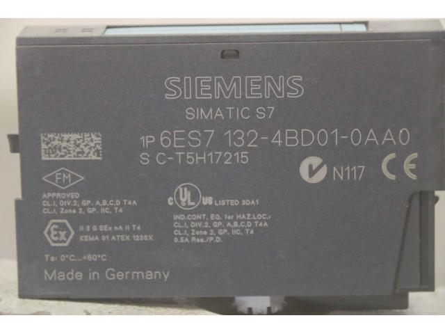 Elektronikmodule ET 200S 4 Stück von Siemens – 6ES7 132-4BD01-OAAO - 4