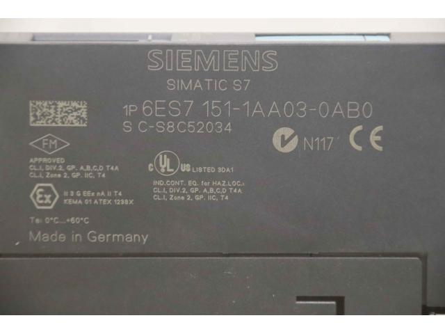Profibus Interface-Modul von Siemens – 6ES7 151-1AA03-OABO - 4