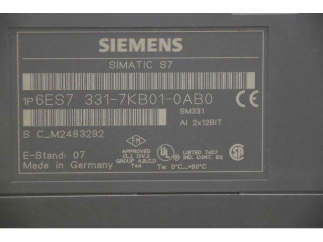 Analogeingabe von Siemens – 6ES7 331-7KB01-OABO - 4