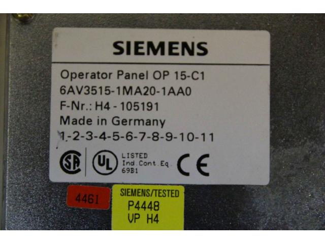 Bedienteil Operator Panel OP15-C1 von Siemens – 6AV3515-1MA20-1AAO - 5