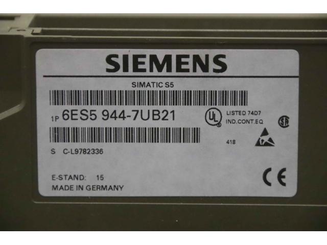 Zentralbaugruppe von Siemens – 6ES5 944-7UB21 - 4