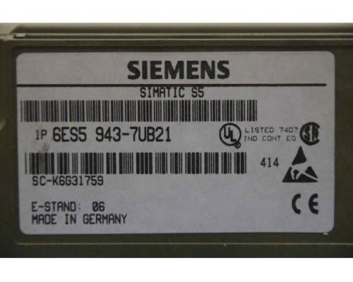 Zentralbaugruppe von Siemens – 6ES5 943-7UB21 - Bild 4