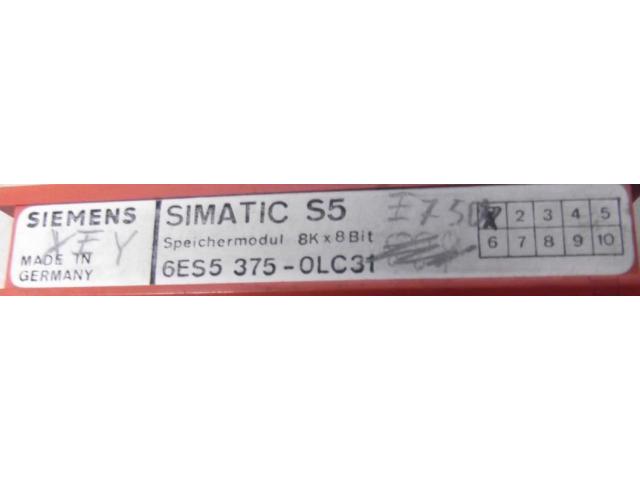 Steuerkarte von Siemens – 6ES5 375-OL31 - 5