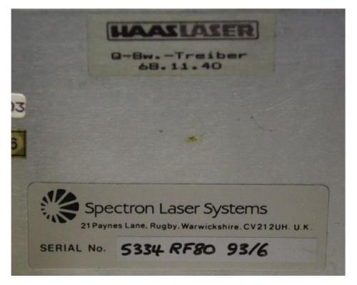 Steuerkarten von Spectron Laser Systems – Q-Bw.-Treiber 68.11.40 - Bild 5
