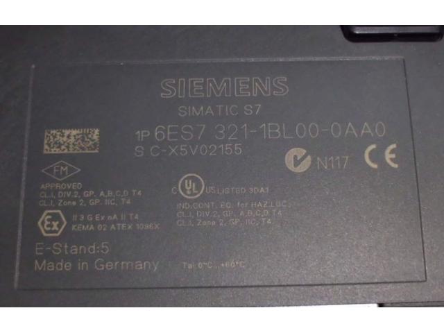 SPS S7 Erweiterungsmodul von Siemens – Simatic S7 6ES7 321-1BL00-OAAO - 3