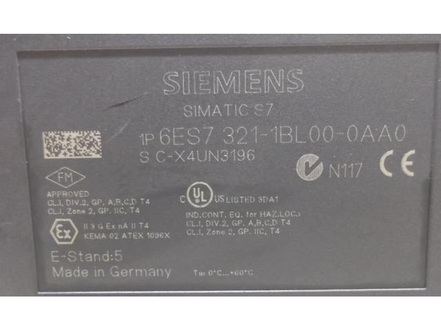 SPS S7 Erweiterungsmodul von Siemens – Simatic S7 6ES7 321-1BL00-OAAO - 5