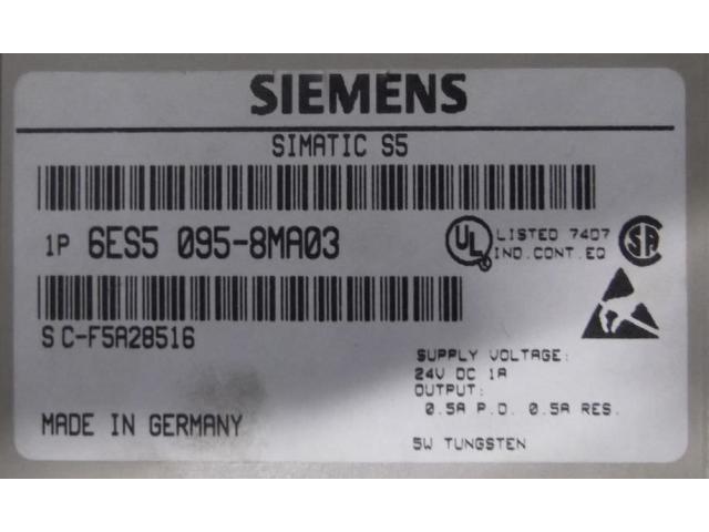 Kompaktgerät von Siemens – Simatic 6ES5 095-8MA03 - 5