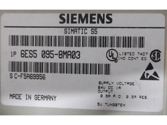 Kompaktgerät von Siemens – Simatic 6ES5 095-8MA03 - 11