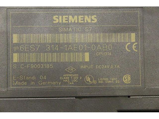 SPS Steuerung von Siemens – Simatic S7 6ES7 314-1AE01-0AB0 - 6
