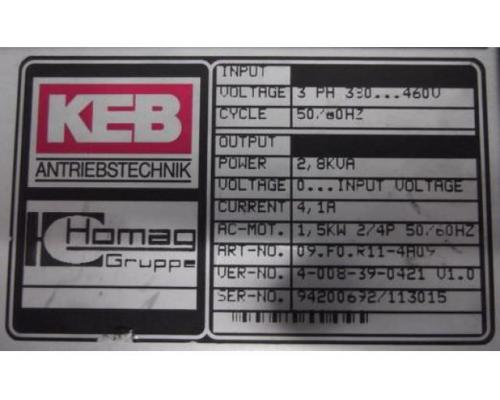 Frequenzumrichter 0,75 kW von KEB – 09.F0.R11-4A09 - Bild 5
