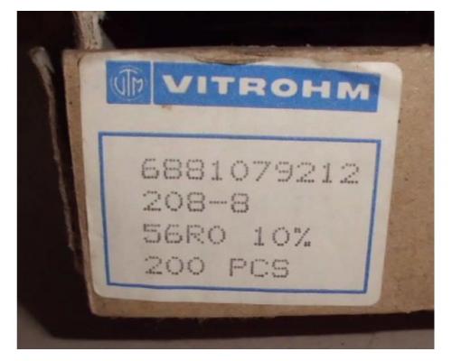 Widerstand von Vitrohm – 208-8 56R 10% R - Bild 9