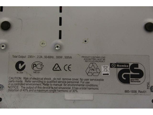 Stromversorgung von APC – Back-UPS HS 500 - 8