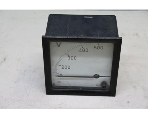 Einbaumessgerät Analog von H&B Elima – Spannungsmessgerät, Voltmeter 100-500V - Bild 2