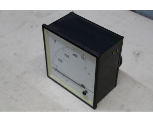 Einbaumessgerät Analog von AEG – Spannungsmessgerät, Voltmeter 100-500V - Bild 1