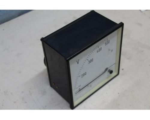 Einbaumessgerät Analog von AEG – Spannungsmessgerät, Voltmeter 100-500V - Bild 3