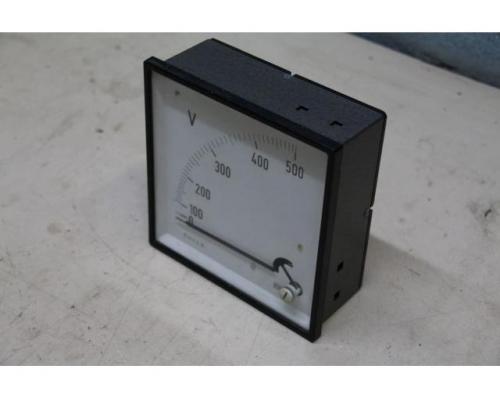 Einbaumessgerät Analog von MEW – Spannungsmessgerät, Voltmeter 100-500V - Bild 1