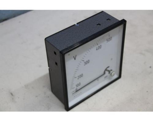 Einbaumessgerät Analog von MEW – Spannungsmessgerät, Voltmeter 100-500V - Bild 3