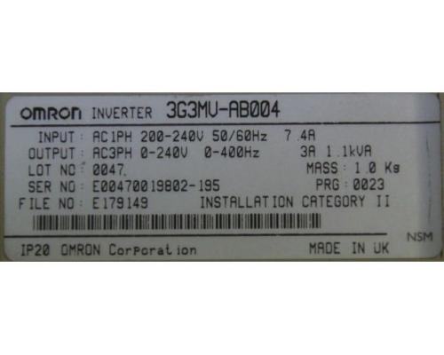 Frequenzumrichter 0,55 kW mit Netzfilter von Omron – Sysdrive 3G3MV-AB004 - Bild 6