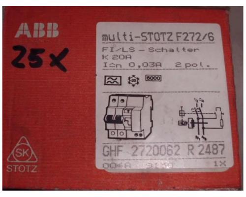 FI/LS-Schalter von ABB – multi-STOTZ F272/6 - Bild 3