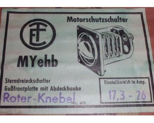 Motorschutzschalter, Sterndreieck von E-T – MYehb (passen für Altendorf Sägen) - Bild 5
