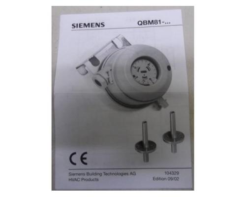 Druckdifferenzdruckwächter von Siemens – QBM81-5 - Bild 7