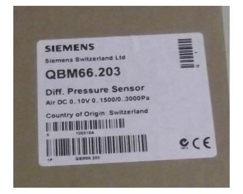 Druckdifferenzfühler von Siemens – QBM66.303 - Bild 2
