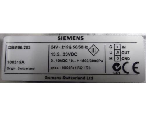 Druckdifferenzfühler von Siemens – QBM66.303 - Bild 4