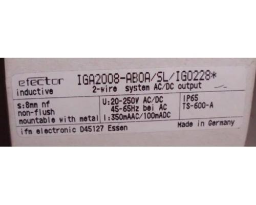 Induktiver Sensor von IFM – IGA2008-AB0A/SL/IG0228 - Bild 4