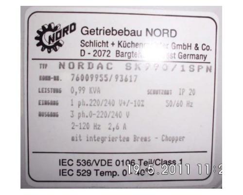Frequenzumrichter 0,75 kW 1 kVA von Nord – Nordac SK990/1SPN - Bild 4