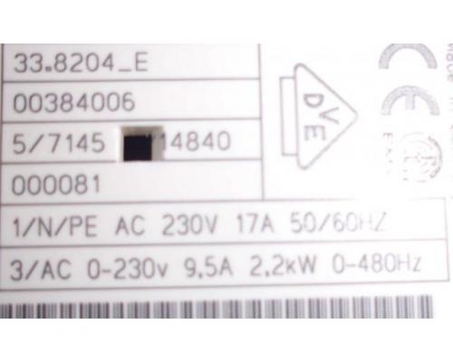 Frequenzumrichter 2,2 kW von Lenze – 33.8204 E - Bild 4