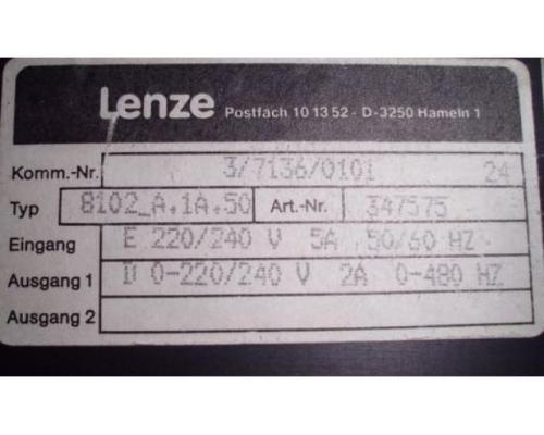 Frequenzumrichter 0,37 kW von Lenze – 8102 A.1A.50 - Bild 4