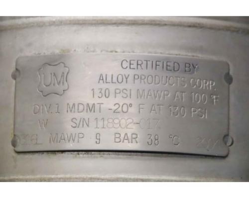 Drucklbehälter Edelstahl von UM Alloy Products – 316L MAWP 9 BAR - Bild 4
