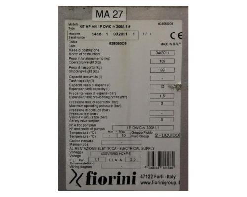 Druckspeicherpumpe von fiorini – KIT HP AN 1P DWC-V300/1,1 - Bild 7