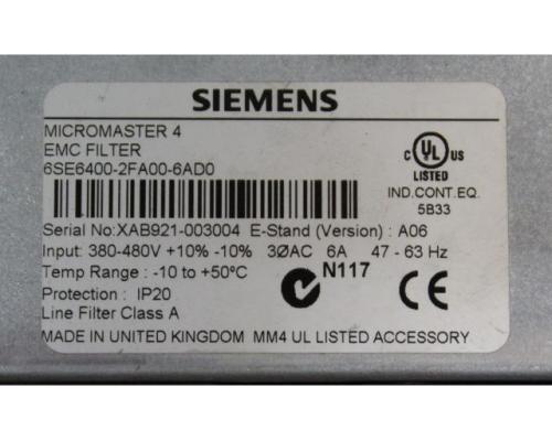 Leistungsmodul mit Steuergerät und Filter von Siemens – 6SL3224-0BE21-5UA0 - Bild 6